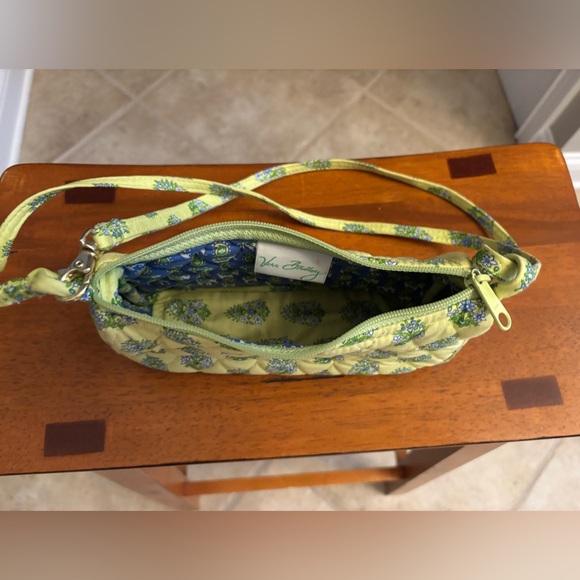 Vera Bradley Bright Green with Floral Design Small Purse - Picture 3 of 6